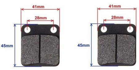KLOCKI HAMULCOWE TYŁ BASHAN ATV KINGWAY EAGLE QUANTUM