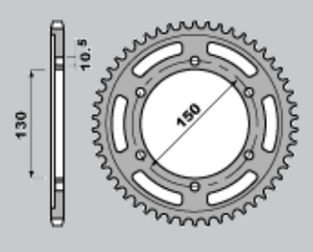 Zębatka tylna 300 39 yamaha trx 850 (96-00) (300-39) (jt300.39)
