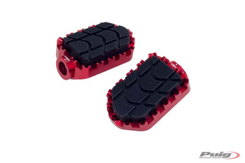 Podnóżki Puig Enduro (Wymagają Adapterów) Czerwone