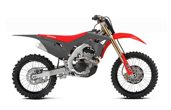 Komplet plastików honda crf 250r '18-'21, crf 450r '17-'20 kolor szary / czerwony ( w zestawie osłony teleskopów oraz naklejki )