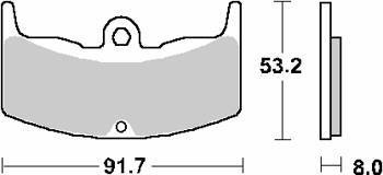 Klocki hamulcowe kh80 street ceramic kolor czarny
