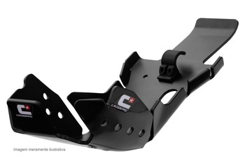 Osłona silnika i łącznika wahacza (pro-link) z tworzywa dtc enduro: beta rr 125 '18-'20  kolor czarny