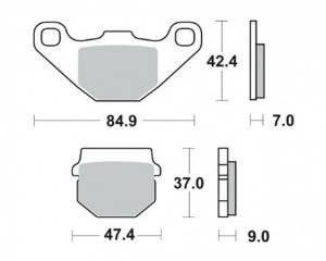 KLOCKI HAMULCOWE KEEWAY HURRICANE PIAGGIO TYPHOON