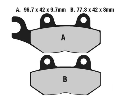 KLOCKI HAMULCOWE MOTOCYKLOWE EBC FA214HH