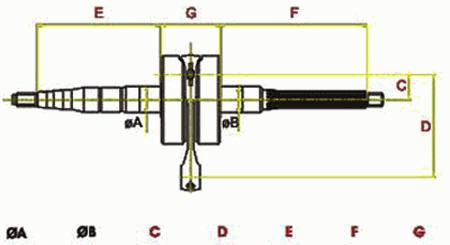 Wał Korbowy Top Racing Standard 2t 50 Ccm Minarelli 6 Stary Model