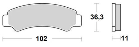 Klocki Hamulcowe Atv Cf Moto Cf800 Cf1000 Qj Sfa1000 Sfa600 Złote Przód - Fa726