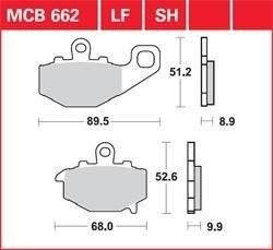 KLOCKI HAMULCOWE TRW MCB662