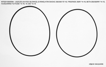 Athena uszczelka pod głowicę ( głowicy ) (o-ring) zewnętrzny ktm sx/exc 250/300 '07-17, tpi 250/300 '18-21, freeride 250r '14-17, beta 250/300rr '14-17 xtrainer, husqvarna tc/te250 '14-17, te300 '14-17