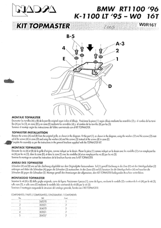 Stelaż kufra tylnego Shad do BMW R110RT