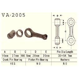 Vesrah - Korbowód Yamaha Yfm225 83-04, Xt225
