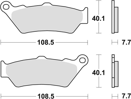 KLOCKI HAMULCOWE MOTOCYKLOWE TRW MCB671