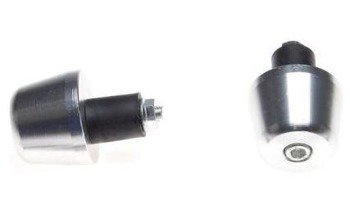 Końcówki kierownicy motocykla 05/36mm srebrne