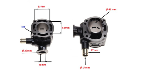 Cylinder Żeliwny Power Force Basic Aprilia Scarabeo Suzuki Katana 41 Mm 2t