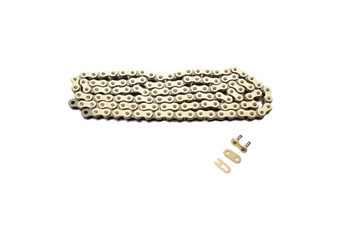 520s-118 łańcuch  (118 ogniw) bez o-ringów wzmocniony (28 kn) kolor złoty (520/118)