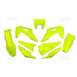 Komplet plastików husqvarna te/tx/fe '20 z osłoną lampy kolor żółty fluo (hu623dflu)