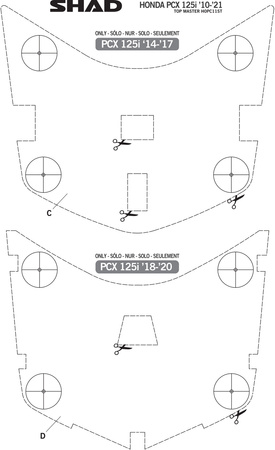 Stelaż kufra tylnego Shad do Honda PCX 125 / 150