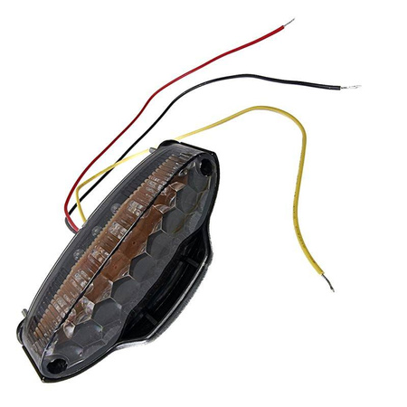 Far lampa tył led (białe szkło-przyciemniane) (szerokość 110mm)