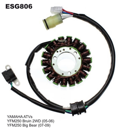 Uzwojenie alternatora (stator) yamaha yfm 250 big bear (07-09), bruin (05-06)