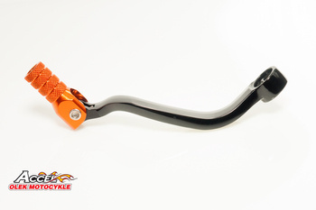 Dźwignia zmiany biegów ktm 4t sxf/excf 250/450/520/525/530, excf 350 aluminiowa kolor czarny, końcówka pomarańczowa