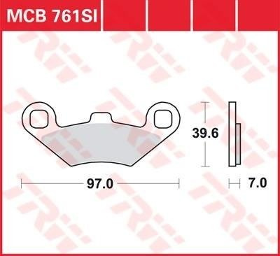 KLOCKI HAMULCOWE TRW MCB761SI