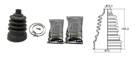 Osłona przegubu napędowego atv uniwersalna