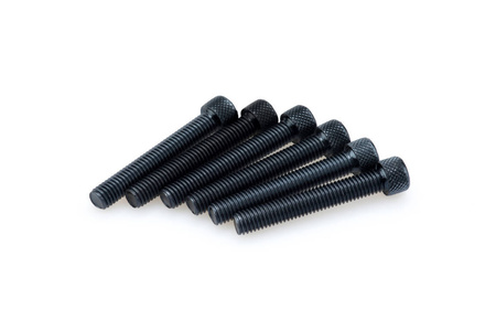 Śruby z anodyzowanego aluminium blister 6 śrub imbusowych m8x50mm czarne