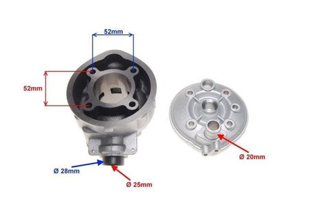 Cylinder Am6 Aprilia Yamaha Rieju Am345-70 Minarelli 70