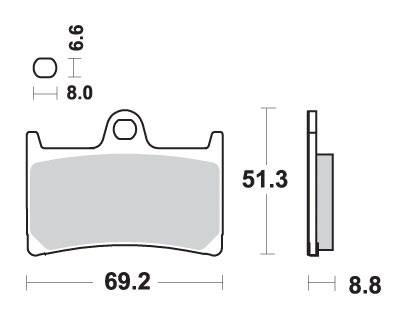 Hamulcowe kh252 / kh380 track&sport sinter kolor złoty (zamienia mieszankę rs)