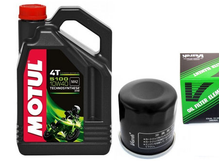 Motul 5100 4t 10w40 4l + filtr oleju vesrah sf-3009 (hf138)