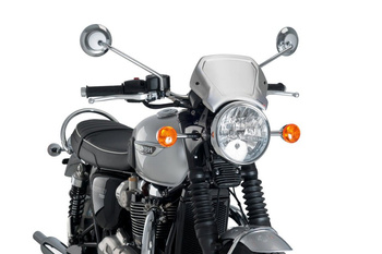 Szyba Owiewka Puig Retroplate Do Triumph Bonneville T120 16-18 (Srebrna)