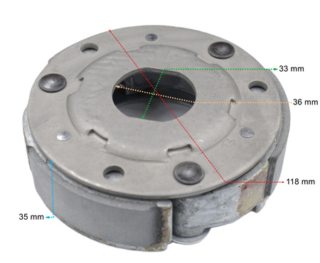 Sprzęgło Odśrodkowe Yamaha Majesty/ Madison 125 Sot0gf11005