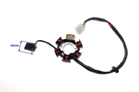 Stator iskrownik 6 cewek do Shineray 50Q-2E 4T