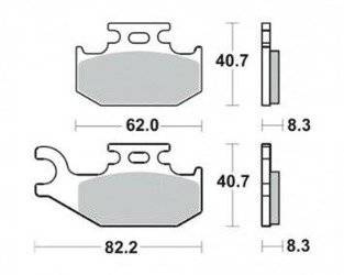KLOCKI HAMULCOWE DO MOTOCYKLI SUZUKI LT MCB788SI
