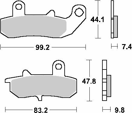 Klocki hamulcowe kh157 street ceramic kolor czarny pasuje do: suzuki dr 650/750/800