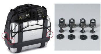 zestaw 4 szt. zaczepów do mocowania siatki bagażowej ( pajączka)