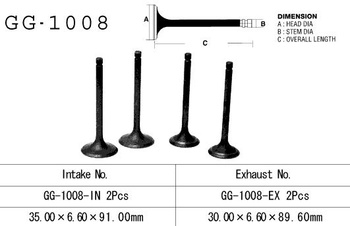 ZAWÓR WYDECHOWY HONDA XL 500R/S '79-'85, FT 500 '82-'83 (PC07) (2 NA POJAZD) (OEM: 14721-429-000) (1SZT.) (MADE IN JAPAN)
