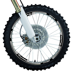 Komplet naklejek (oklein) na felgi kolor czarny (racing)