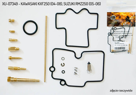 Zestaw naprawczy gaźnika kawasaki kxf 250 '04-'08, suzuki rmz 250 '05-'06 (26-1455) (na 1 gaźnik)