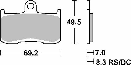 Hamulcowe kh347 track&sport sinter kolor złoty pasuje do: kawasaki z800/1000, zx-9r, indian 1800, triumph 675/1050, victory (zamienia mieszankę rs)