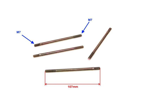 Szpilka cylindra 4 sztuki M7X107 mm