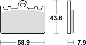 Klocki hamulcowe kh180 sinter racing kawasaki zxr 400l 91-03, przód (wycofane z produkcji) (wyprzedaż)