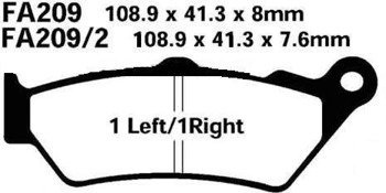 KLOCKI HAMULCOWE EBC SFA209/2