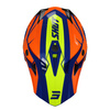 Kask enduro cross Shot Pulse Revenge pomarańczowy/żółty/niebieski połysk