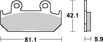 Klocki hamulcowe sbs Honda CBR 600 Honda XRV 750