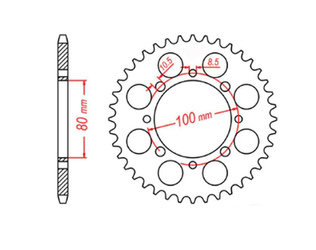 ZĘBATKA TYLNA 819 41 SUZUKI 250 MARAUDER '99-'10, GN 250 '82-'99 (JTR819/2.41) (ŁAŃC. 520)