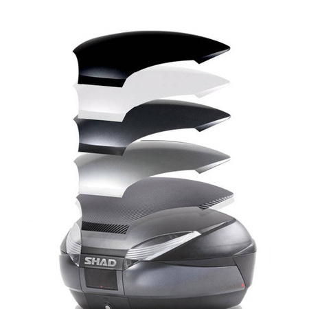 Kufer centralny motocyklowy Shad SH48 dark grey oparcie