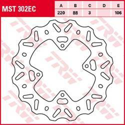 Tarcza hamulcowa przód honda cr 80r '96-'02, cr 85r '03-'08, crf 150r '07-'15 (220x88x3mm) wave