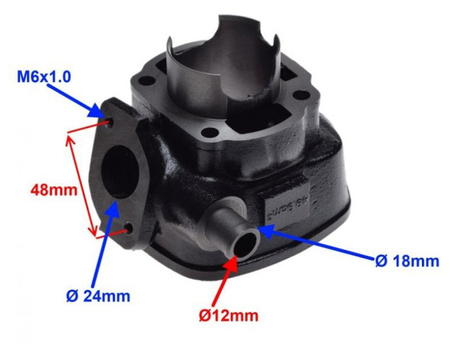 Cylinder z głowicą skuter Yamaha Aprilia Lc 70cm