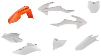 Komplet plastików ktm sx 85 '18-'23 kolor oem biały pomarańczowy