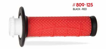 MANETKI PG809 OFF ROAD Z BLOKADĄ SCS LOCK-ON + 7 ADAPTERÓW ROLGAZU (22+25MM) KOLOR CZARNY CZERWONY DWUSKŁADNIKOWE HALF WAFFLE DŁ. 115MM (809-125)